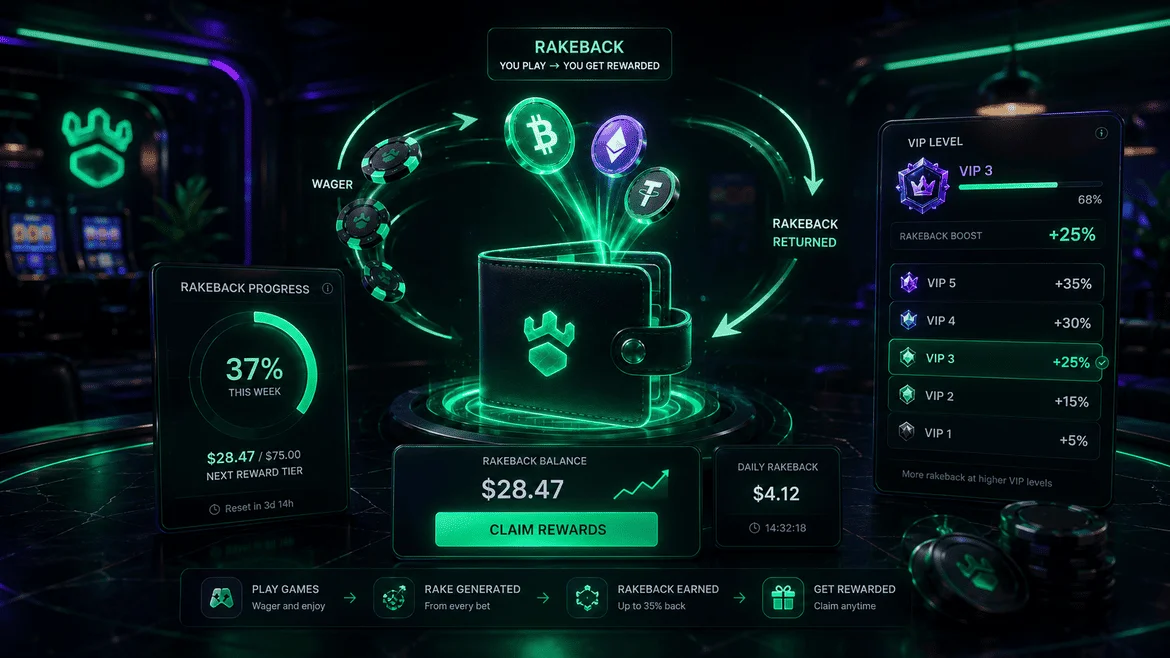 Gamdom rakeback rewards explanation